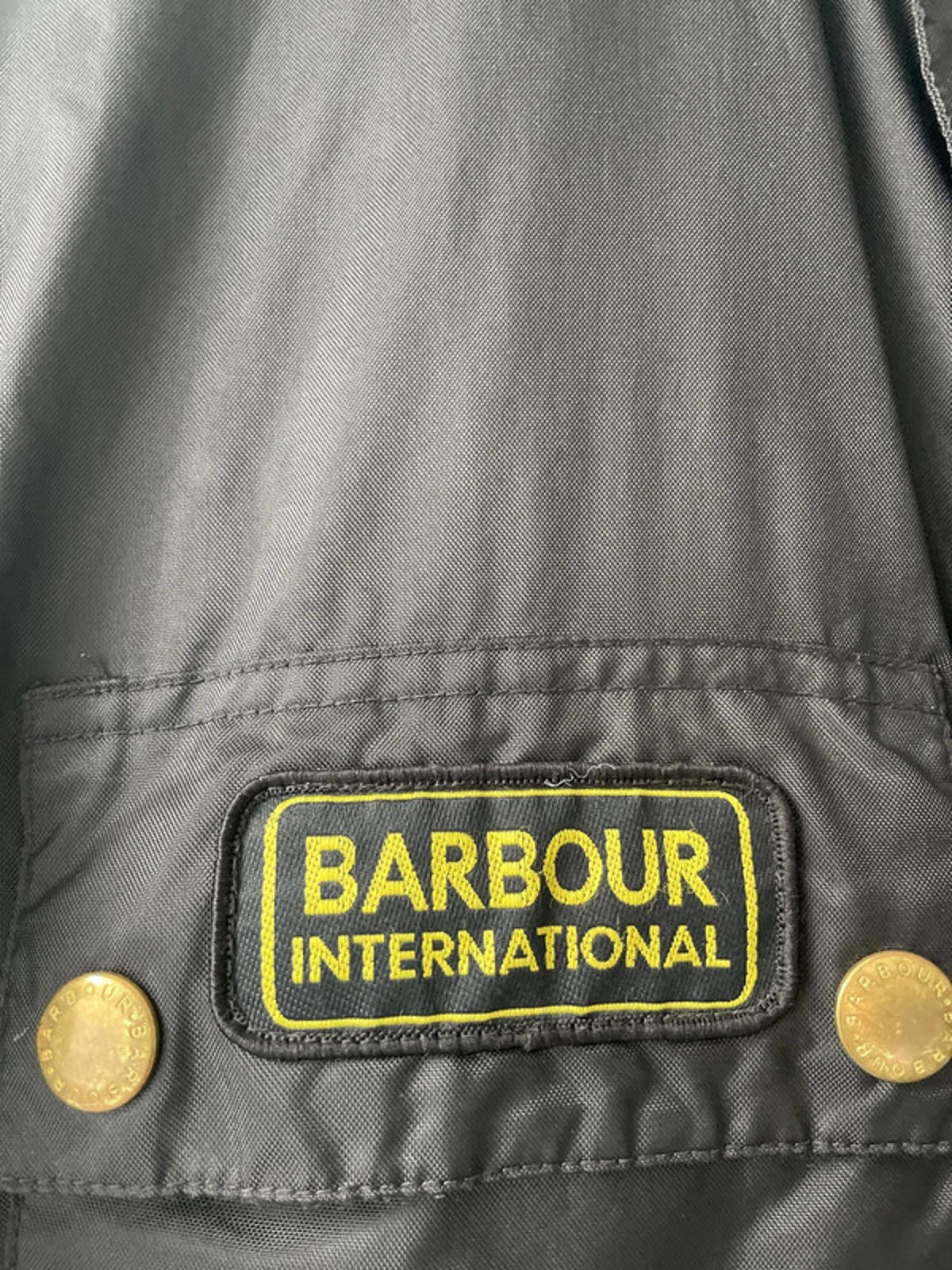 Men's Barbour International A7 Premium Biker Jacket in Black - Small - 2085