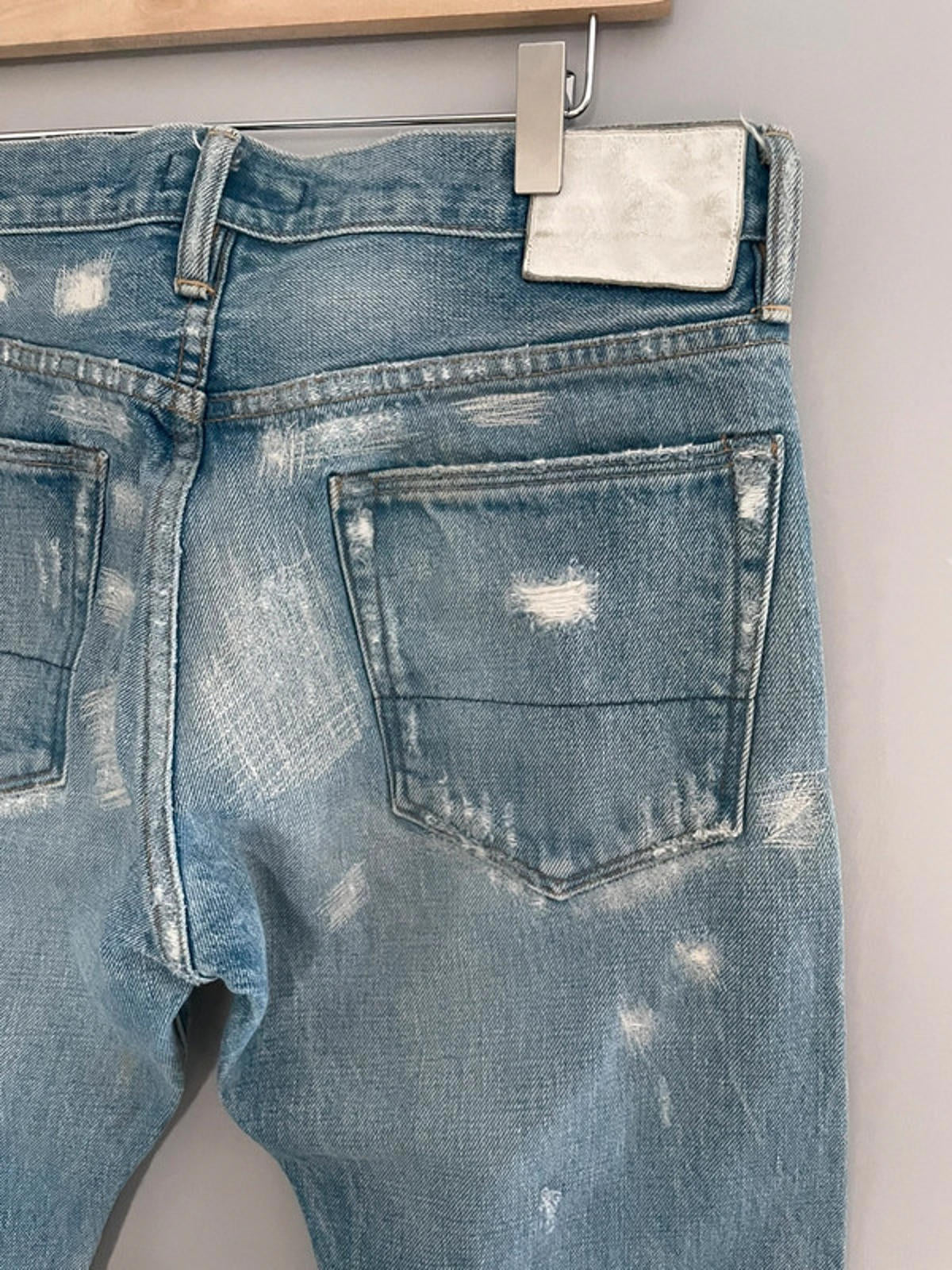 Men’s Ron Herman Denim rip and repair effect jeans - W31 / L33