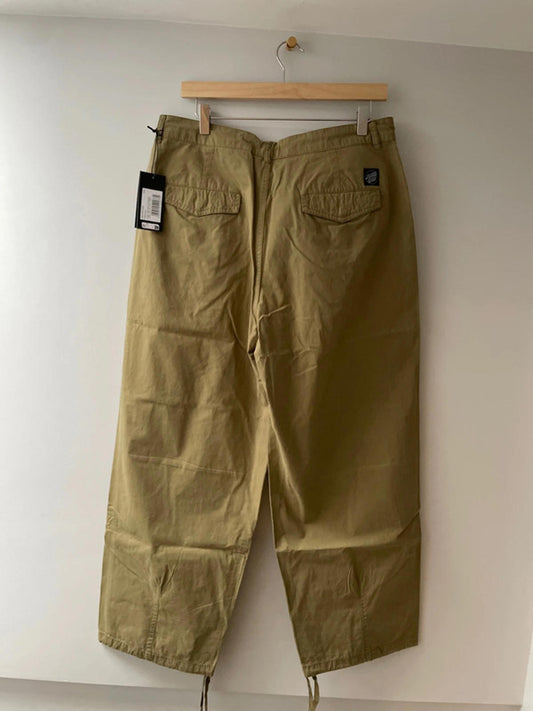 Men’s Santa Cruz Wide Leg Baggy Fit Flight Pants in Khaki - W32/L29 - 2763