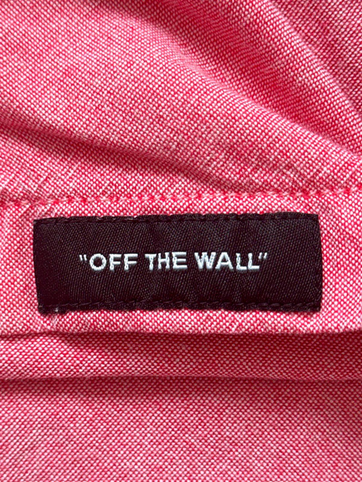 Men’s Vans Classic Fit Short Sleeve Chambray Shirt In Pink - Small -1367