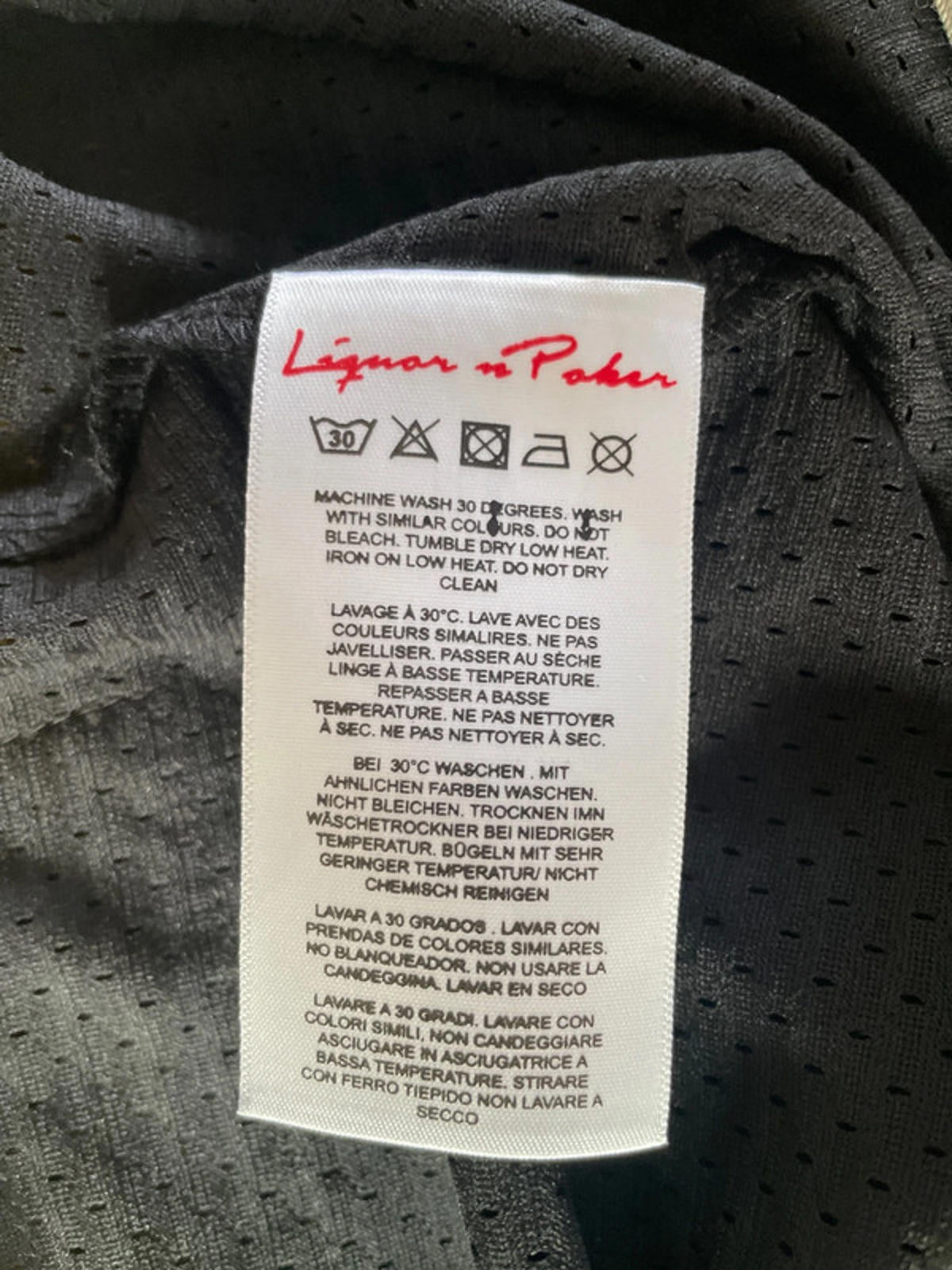 Men’s Liquor N Poker Long Sleeve Varsity Top - Medium - 1868