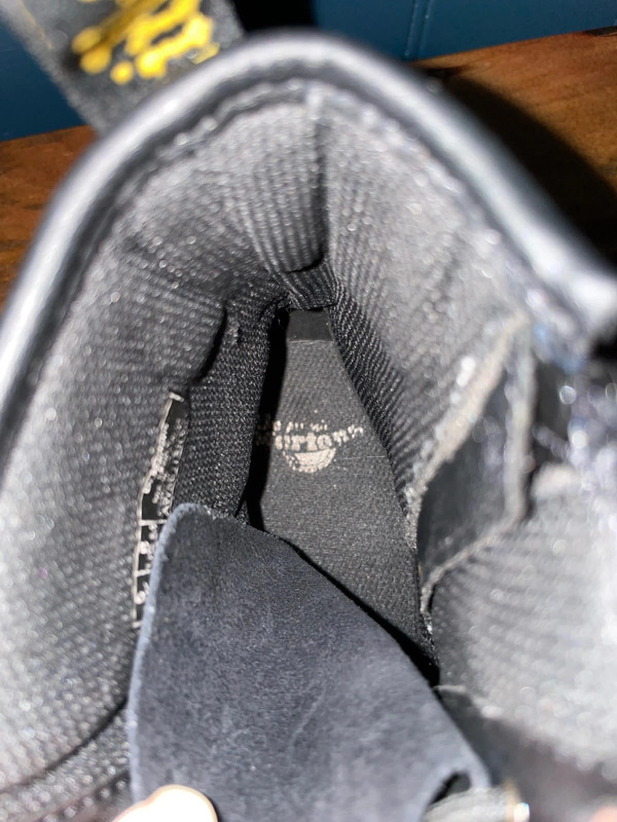 Women’s Dr Martens 1460Y Premium Leather Lace Up Boots In Black - UK5- 2170