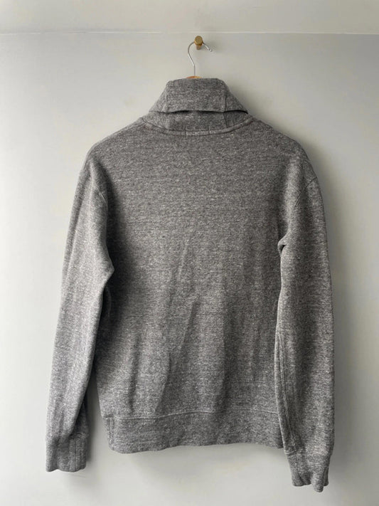 Men’s Ralph Lauren Shawl Collared Jumper Top In Grey - Small - 2263