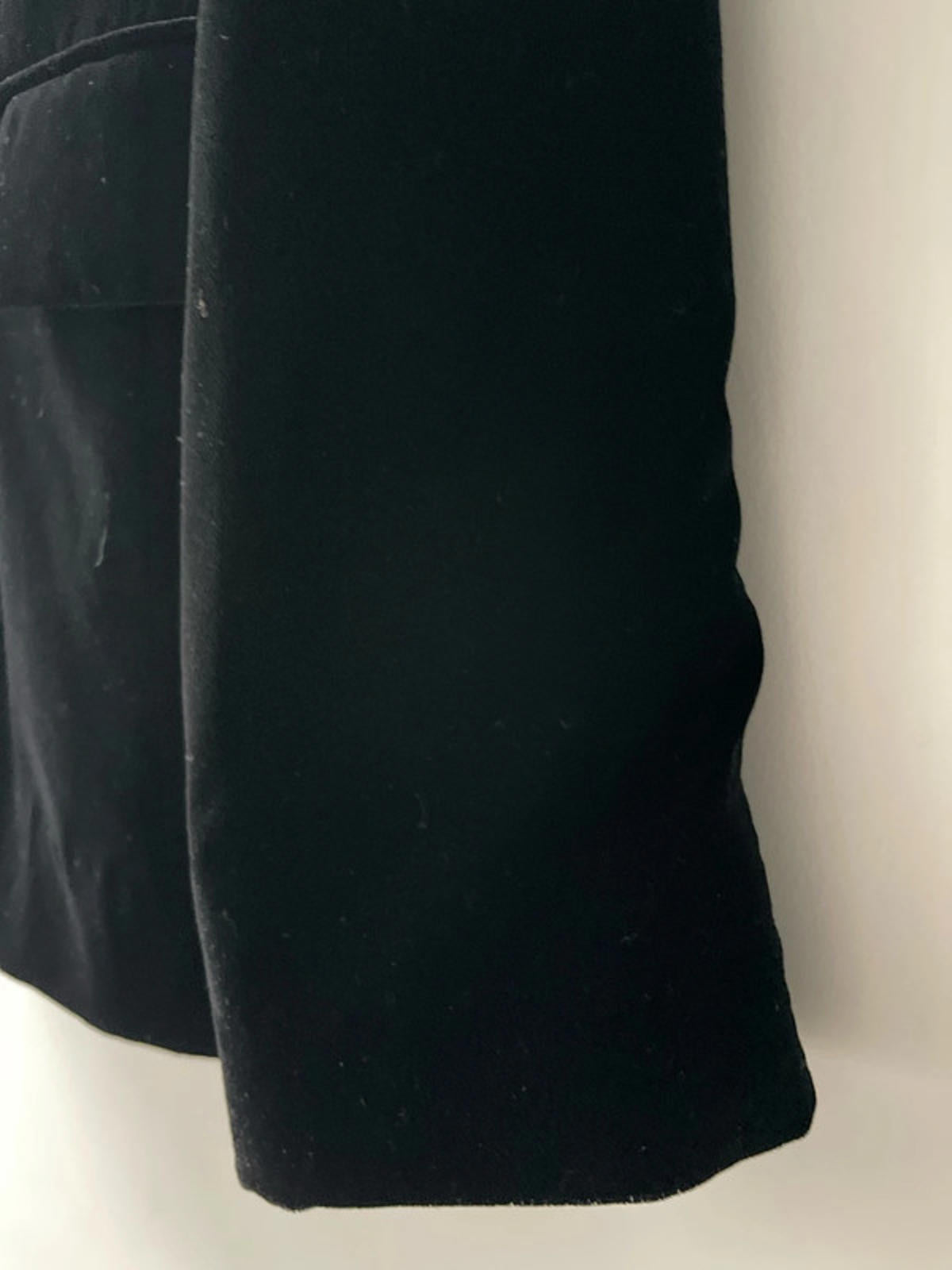 Women’s Mango Double Breasted Velvet Jacket Blazer In Black - Small - 2380