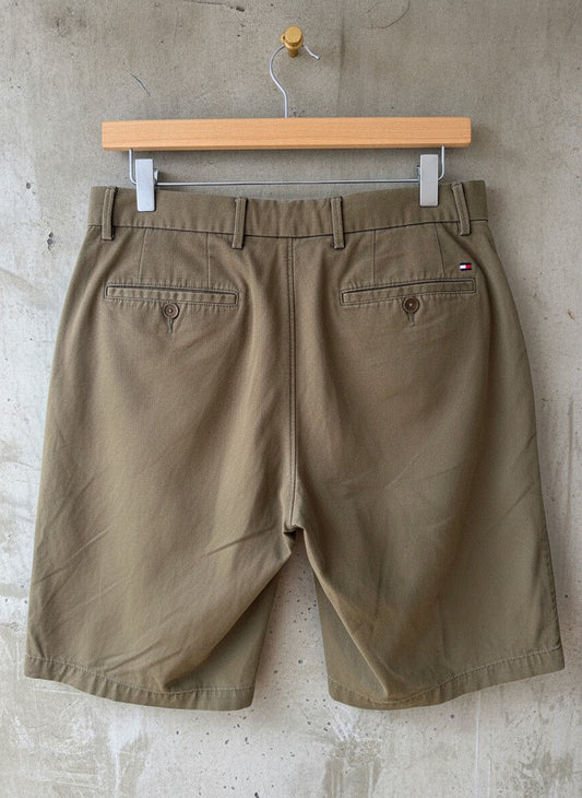 Women’s Tommy Hilfiger Cotton Chino Shorts In Khaki - W29 - 3573