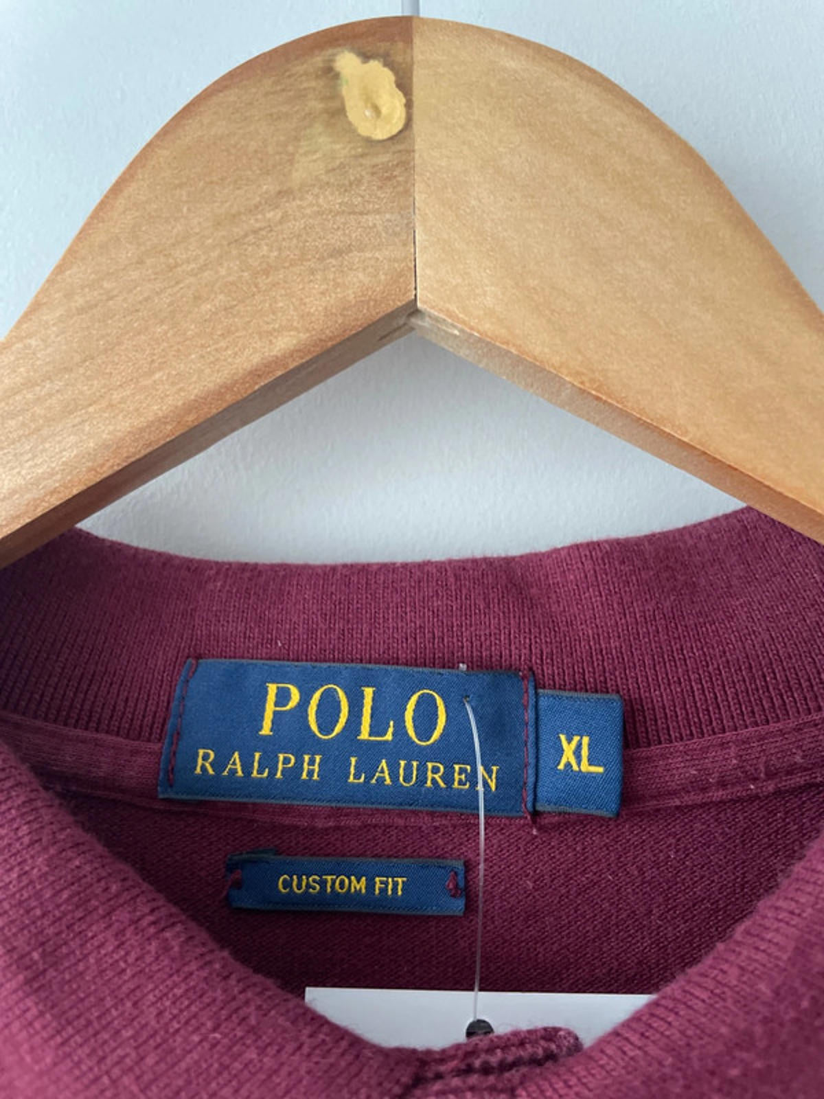 Men’s Ralph Lauren Premium Long Sleeve Polo In Burgundy - XLarge - 2017