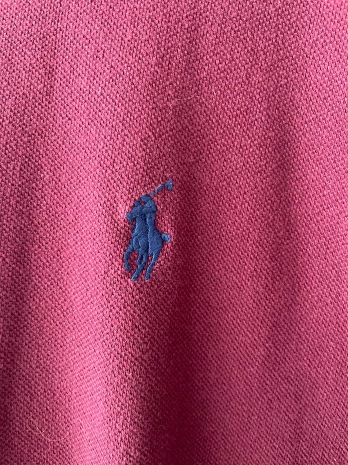 Men’s Ralph Lauren Premium Long Sleeve Polo In Burgundy - XLarge - 2017