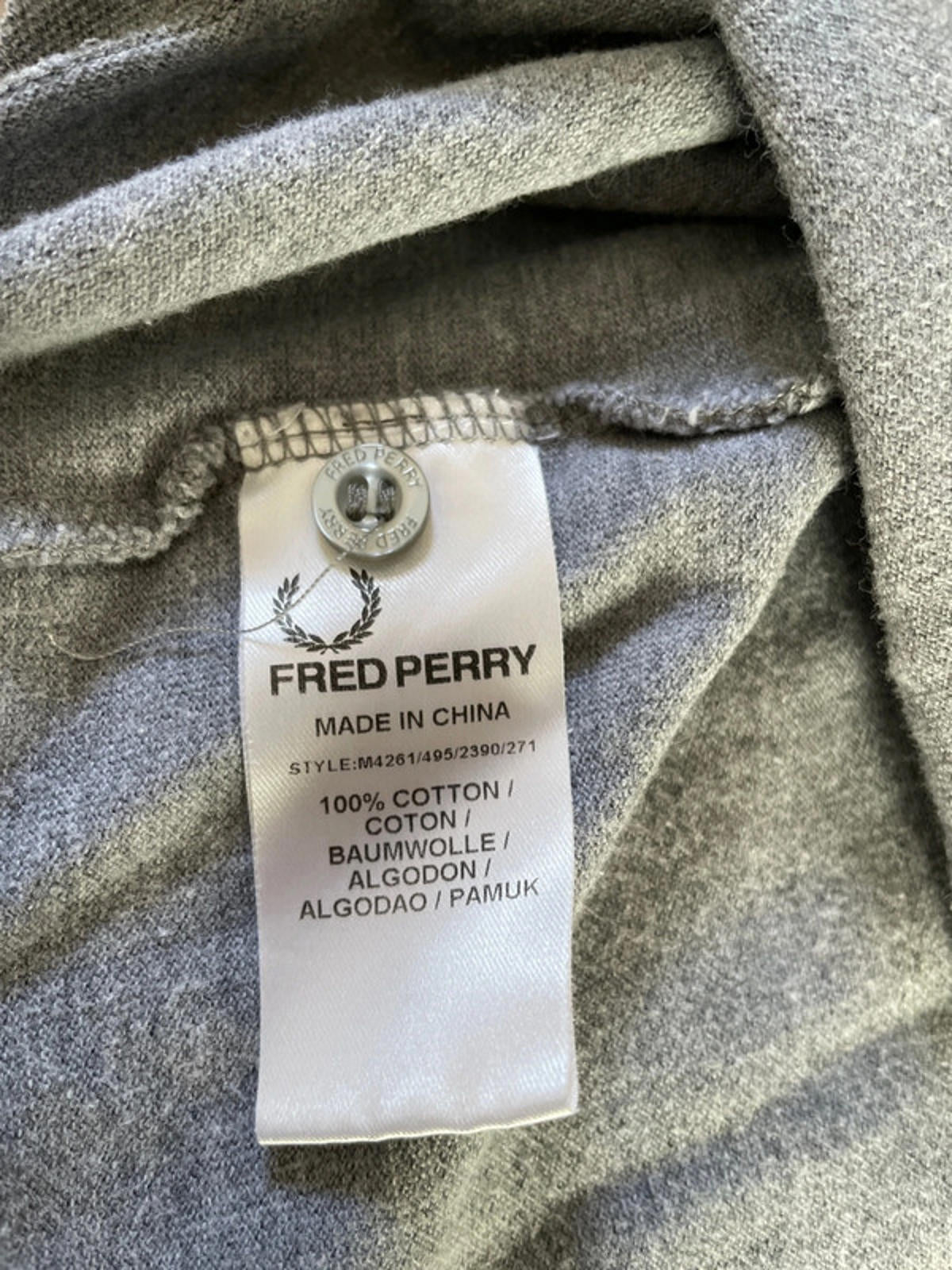 Men’s Fred Perry Long Sleeve Polo Top - XLarge - 1555