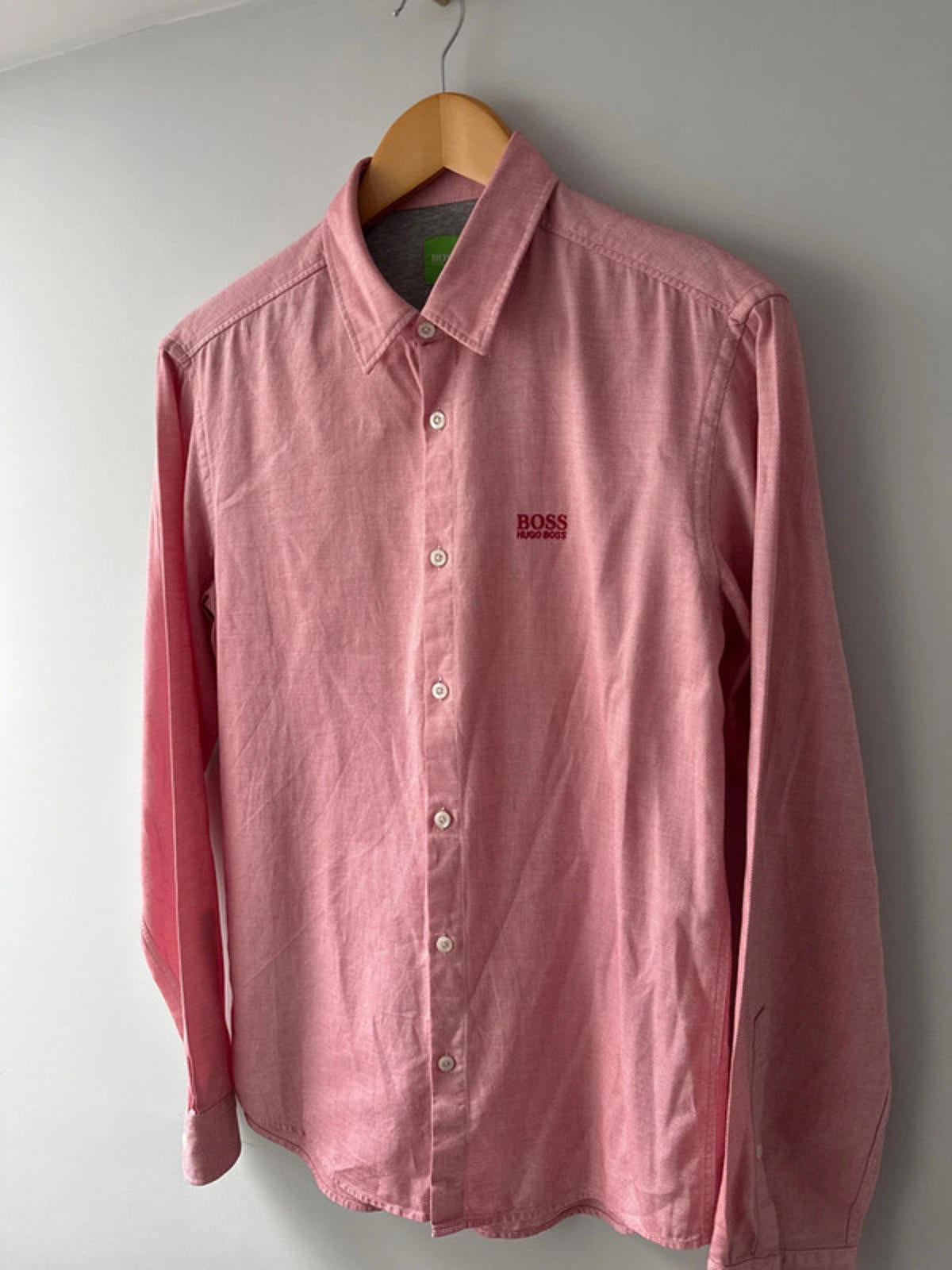 Men’s Hugo Boss Chambray Shirt In Modern Fit - Medium - 0253