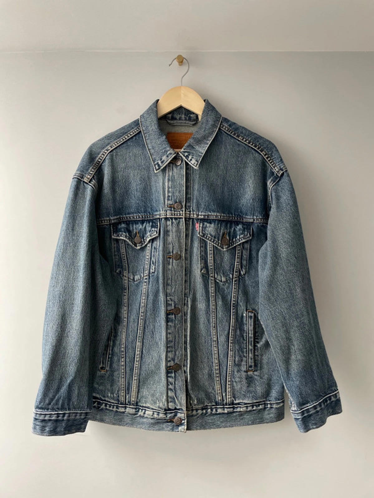 Men’s Levi’s Premium Range Denim Trucker Jacket In Blue - Medium- 2329