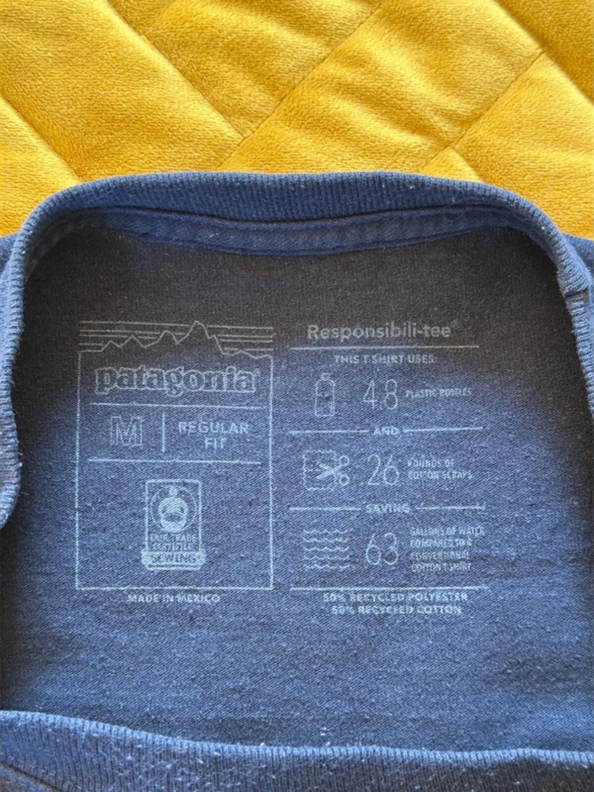 Men’s Patagonia crew neck printed t-shirt In navy - medium - 3454