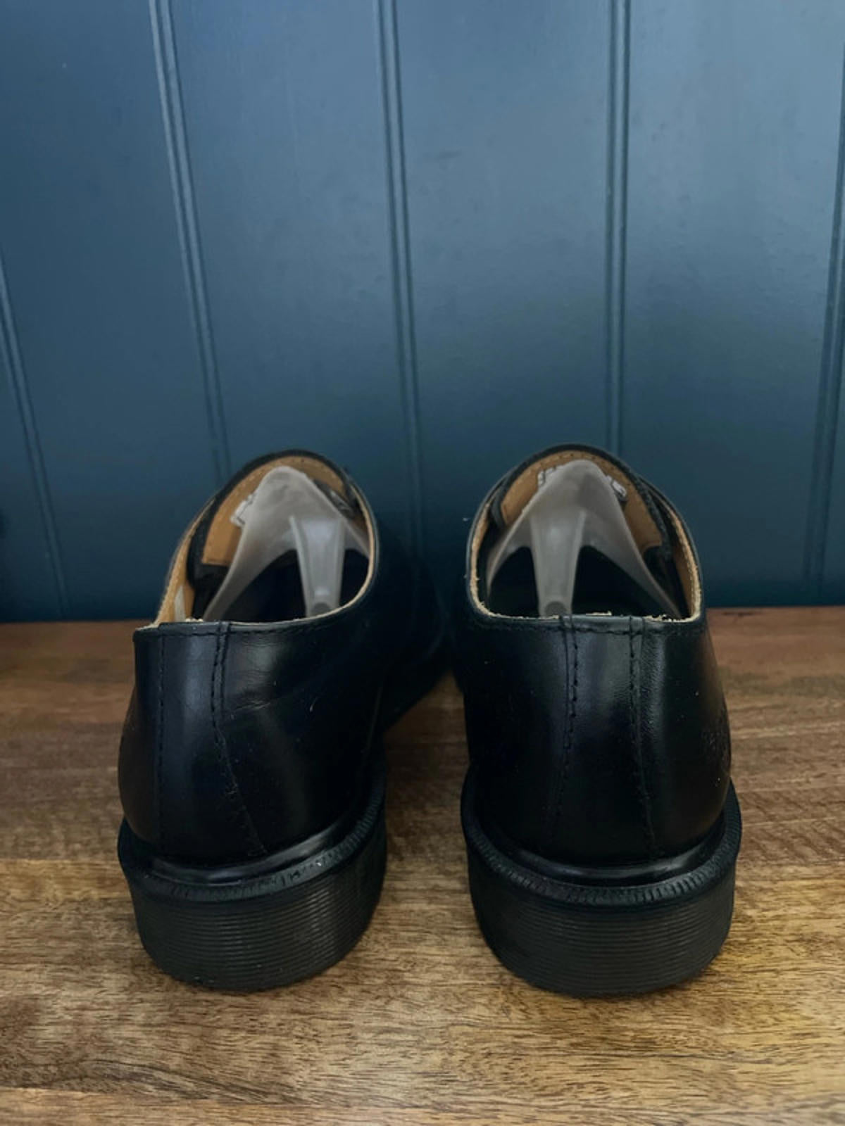 Women’s Dr Martens 1461 Premium Leather Chunky Sole Shoes In Black - UK 5 - 2303