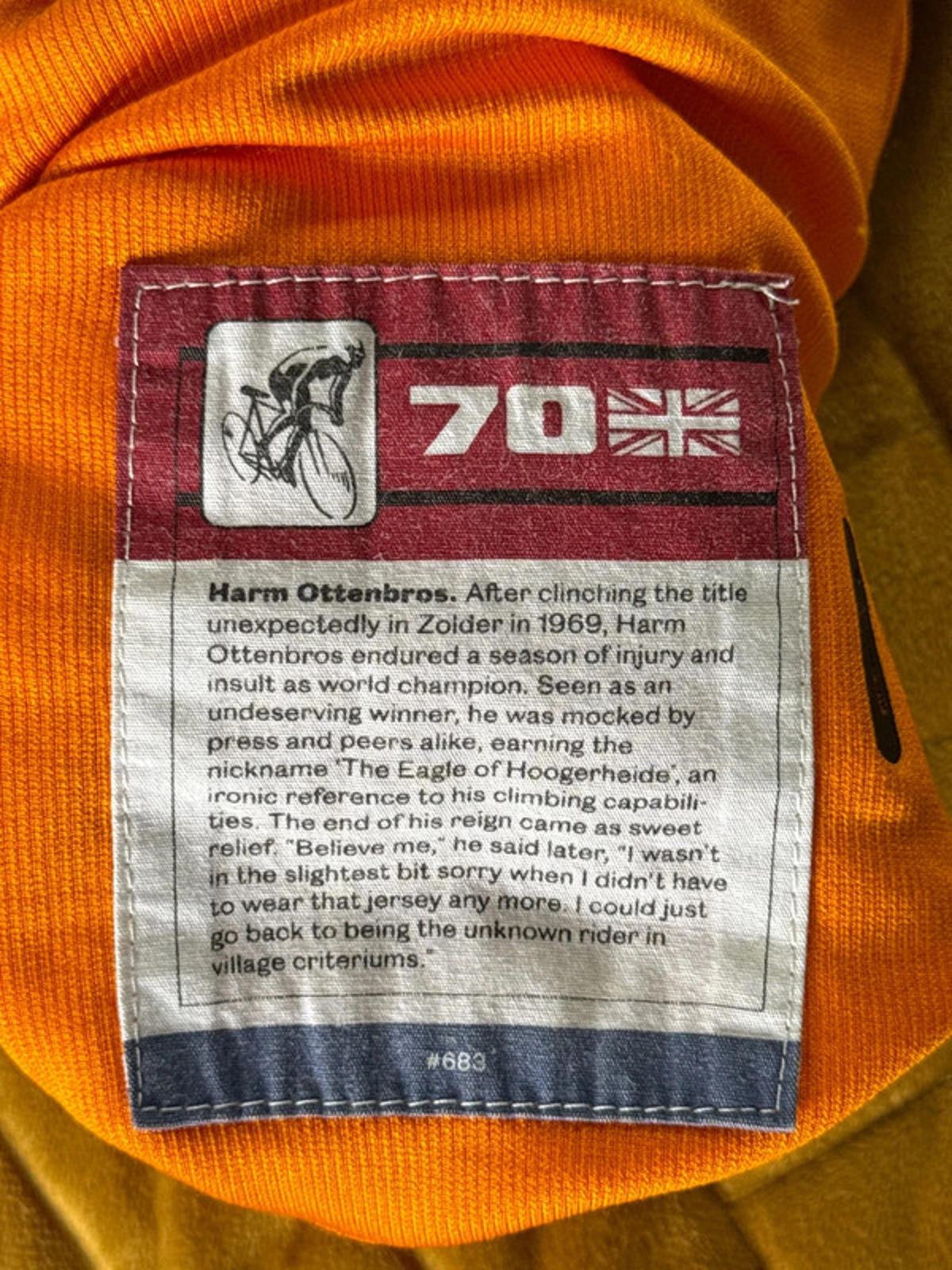 Men’s Rapha Limited Edition 70 Cycling Jersey Top - Small - 1964
