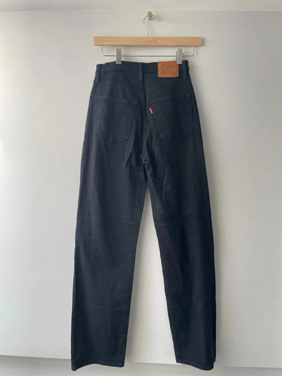 Women’s Levi’s Ribcage Straight Ankle High Waisted Fit Jeans In Black - W25/L31 -1844
