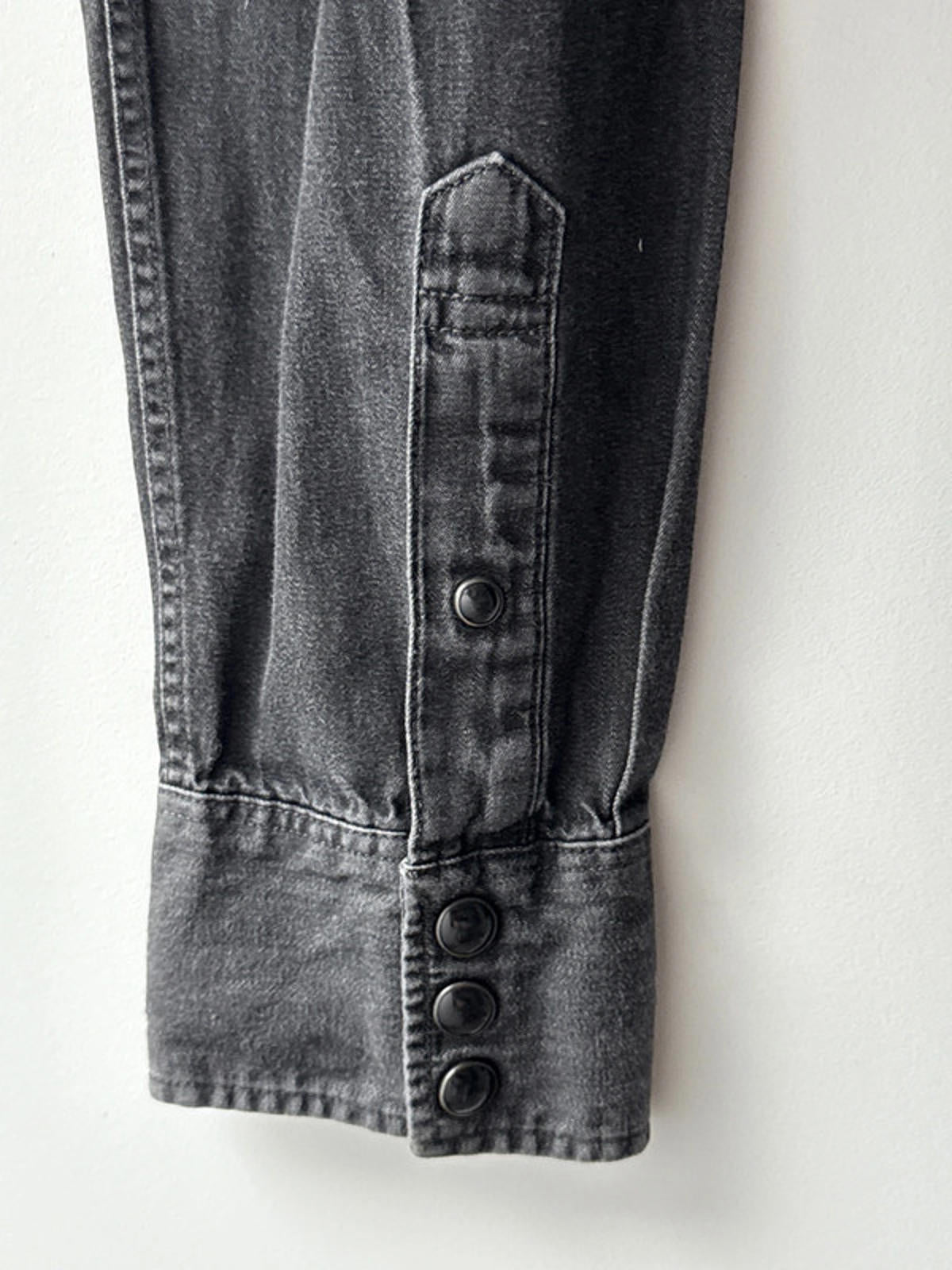 Men’s Allsaints Washed Western Denim Chambray Shirt - Small - 1968