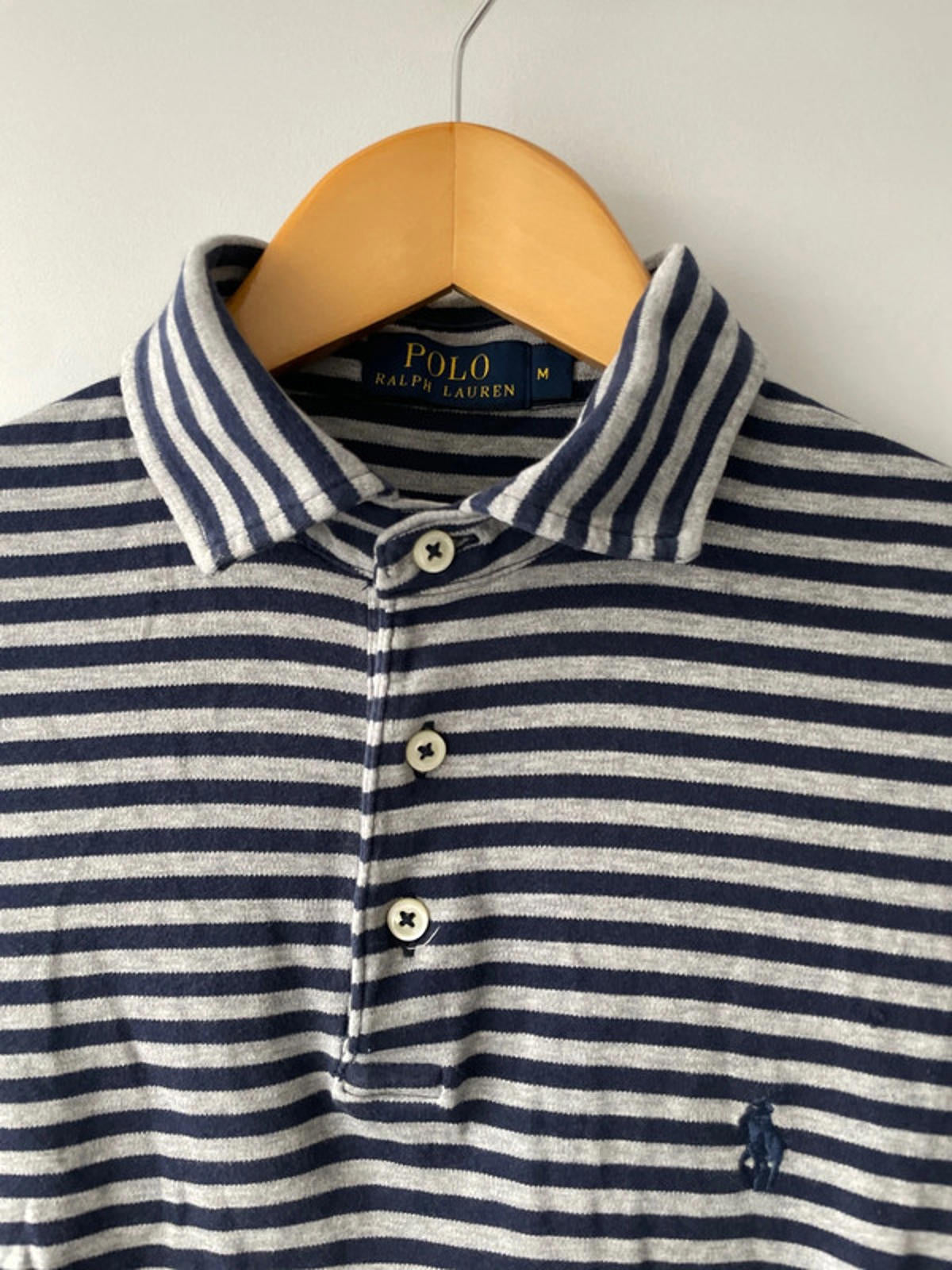 Men’s Ralph Lauren Stripped Polo Top In Pima Cotton - Medium