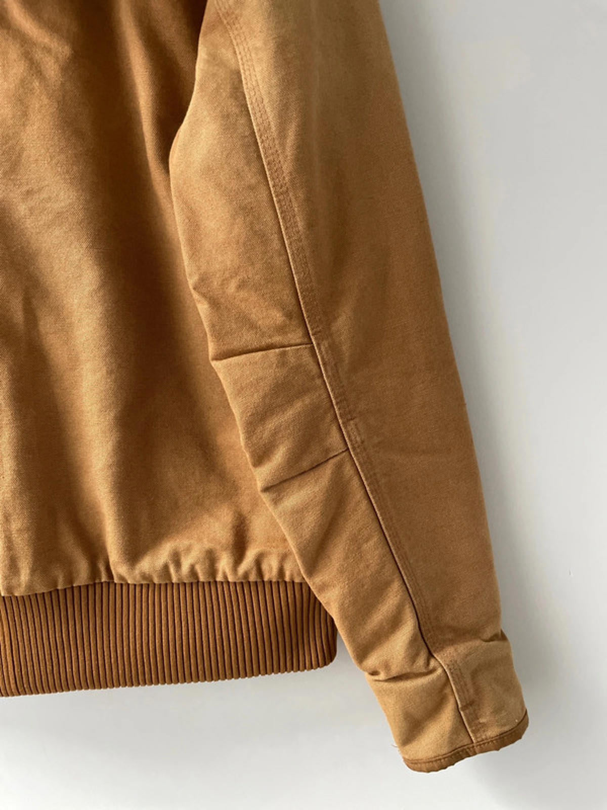Men’s Carhartt Premium Padded Hooded Jacket In Tan - Small - 2388