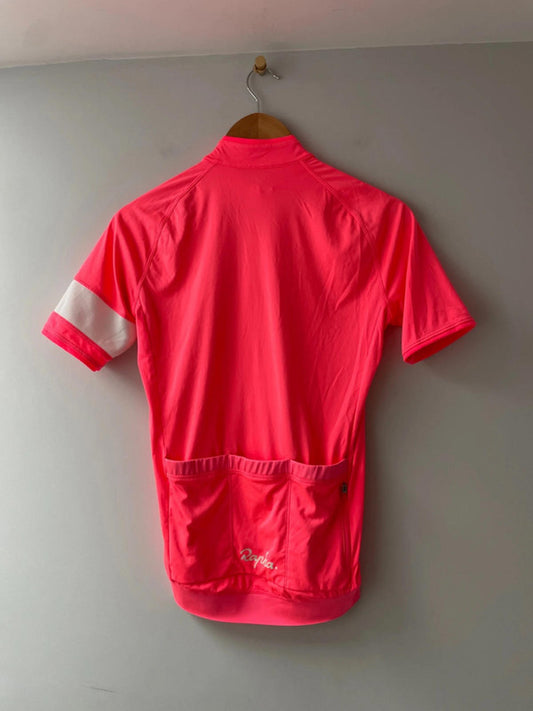 Men's Rapha Core Cycling Jersey Top in Bright Pink - Small - 2767