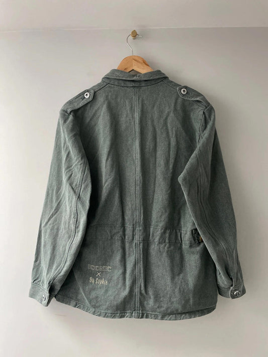 Women’s Iconic by Sophie Denim Jacket with Floral Pocket Detail - Medium- 2488