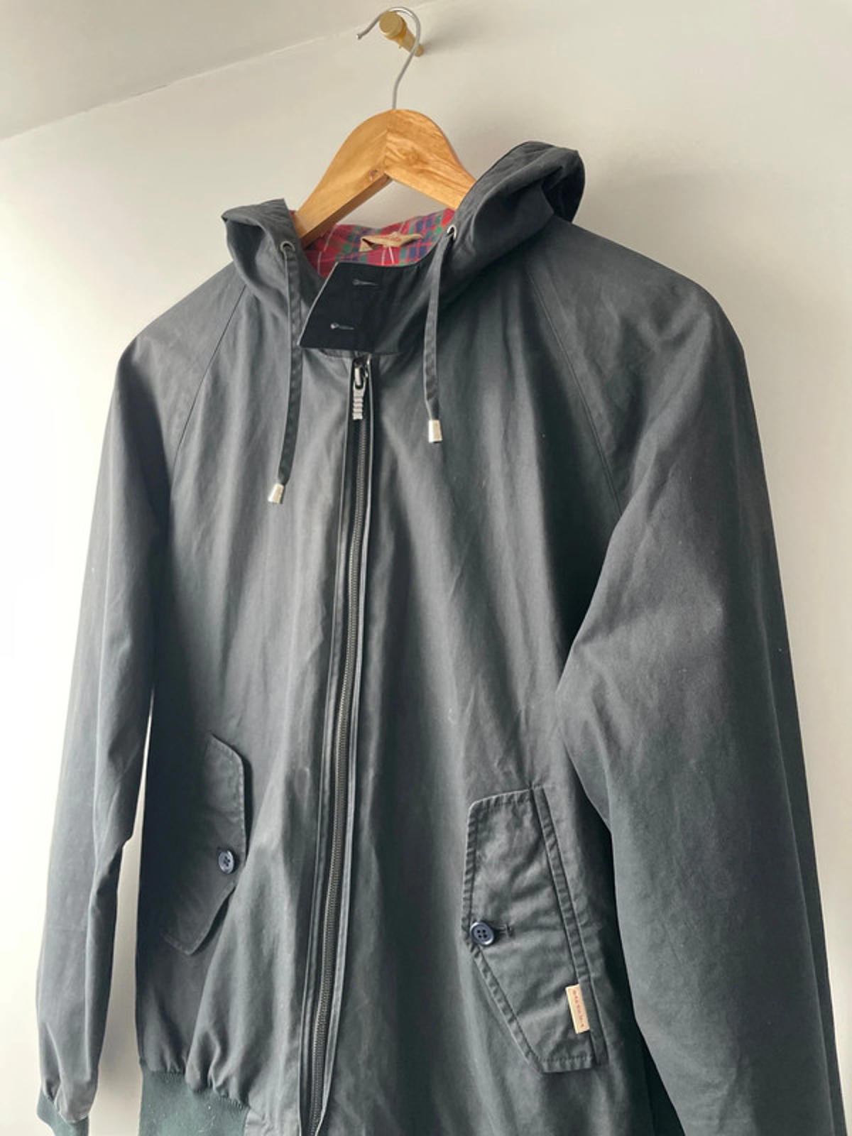 Men’s Baracuta G9 Premium Hooded Harrington Jacket - Small -2066