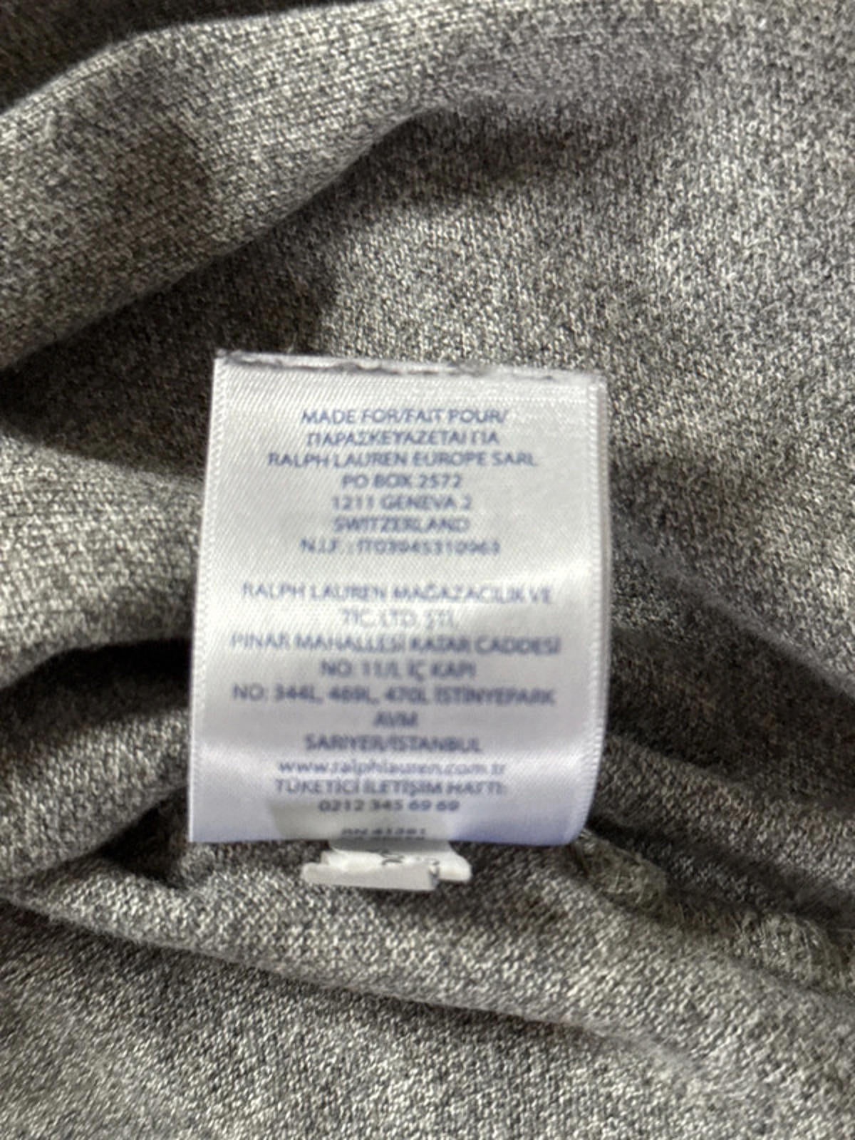 Mens Ralph Lauren premium long sleeve polo top -Medium