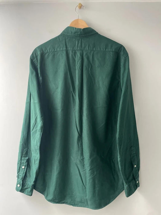 Men’s Ralph Lauren Custom Fit Oxford Shirt in Dark Green - Large - 2902