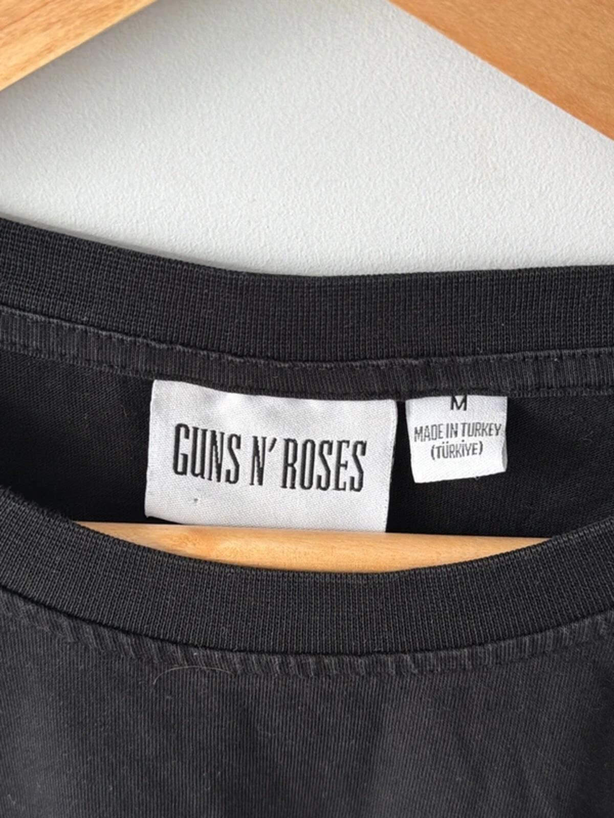 Men’s Guns N’ Roses oversized fit 87-88 tour t-shirt in black - medium - 3394