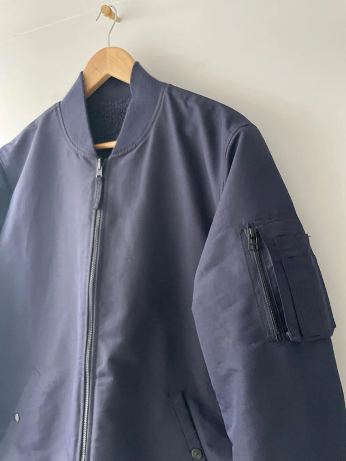 Men’s Levi’s Bomber Jacket With Fleece Lining In Navy - Medium- 2375