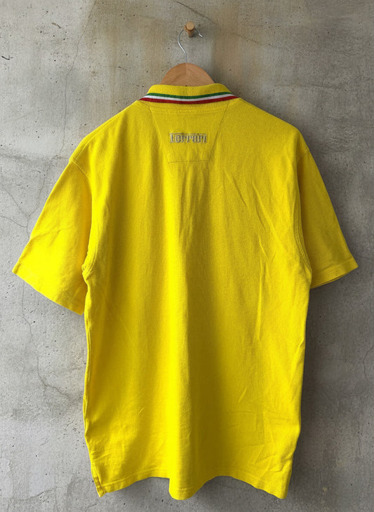 Men’s Vintage Ferrari Hungarian 2000 Grand Prix Polo In Yellow - Large - 3716