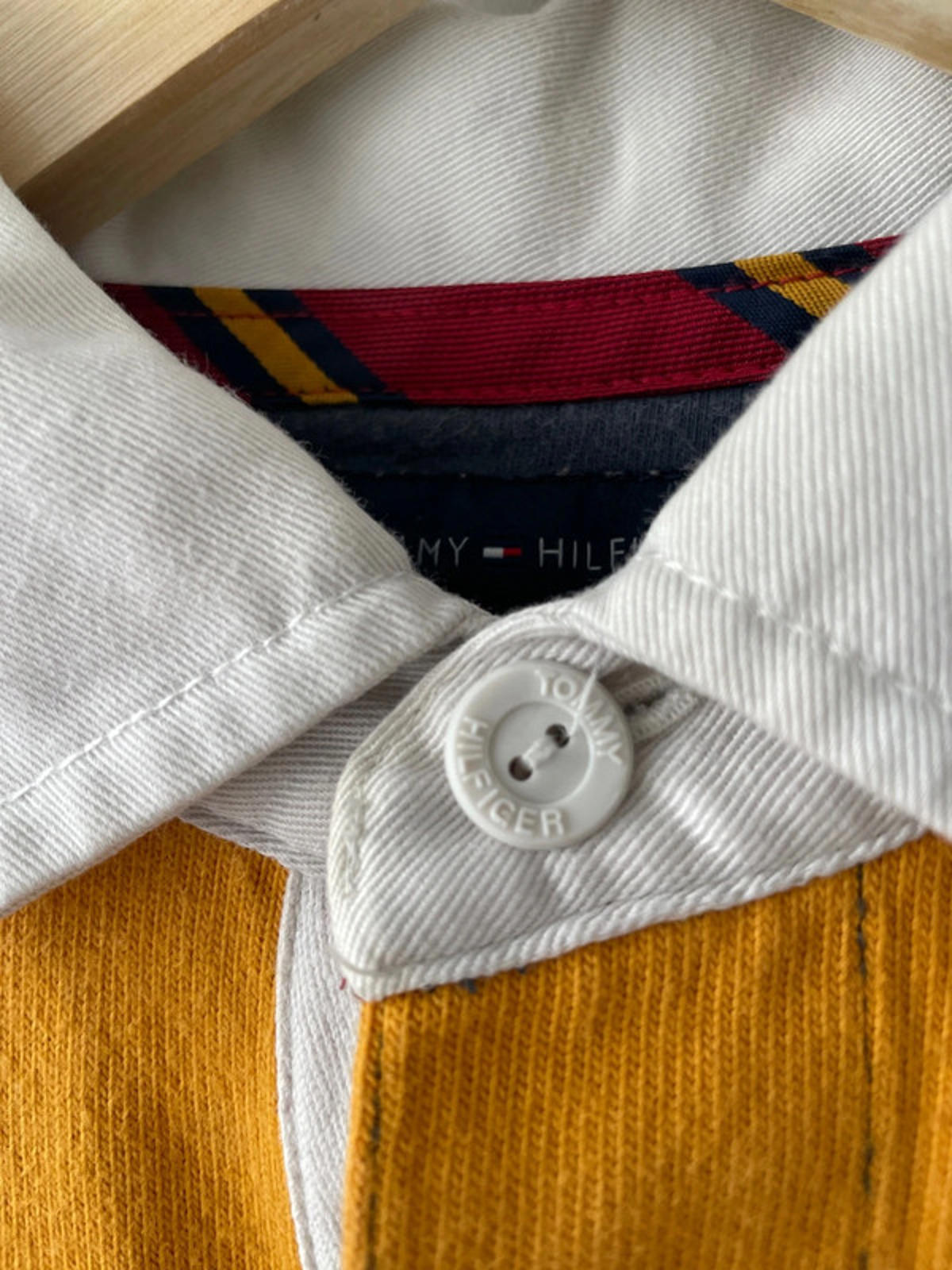 Men’s Tommy Hilfiger Stripped Rugby Polo Top - Medium - 2007