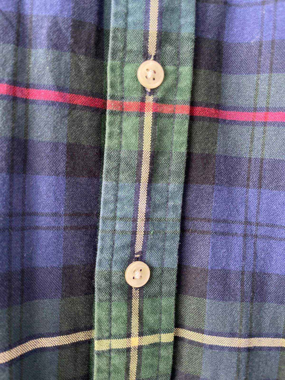 Men’s Ralph Lauren Button Down Oxford Long Sleeve Check Shirt - Small - 1544