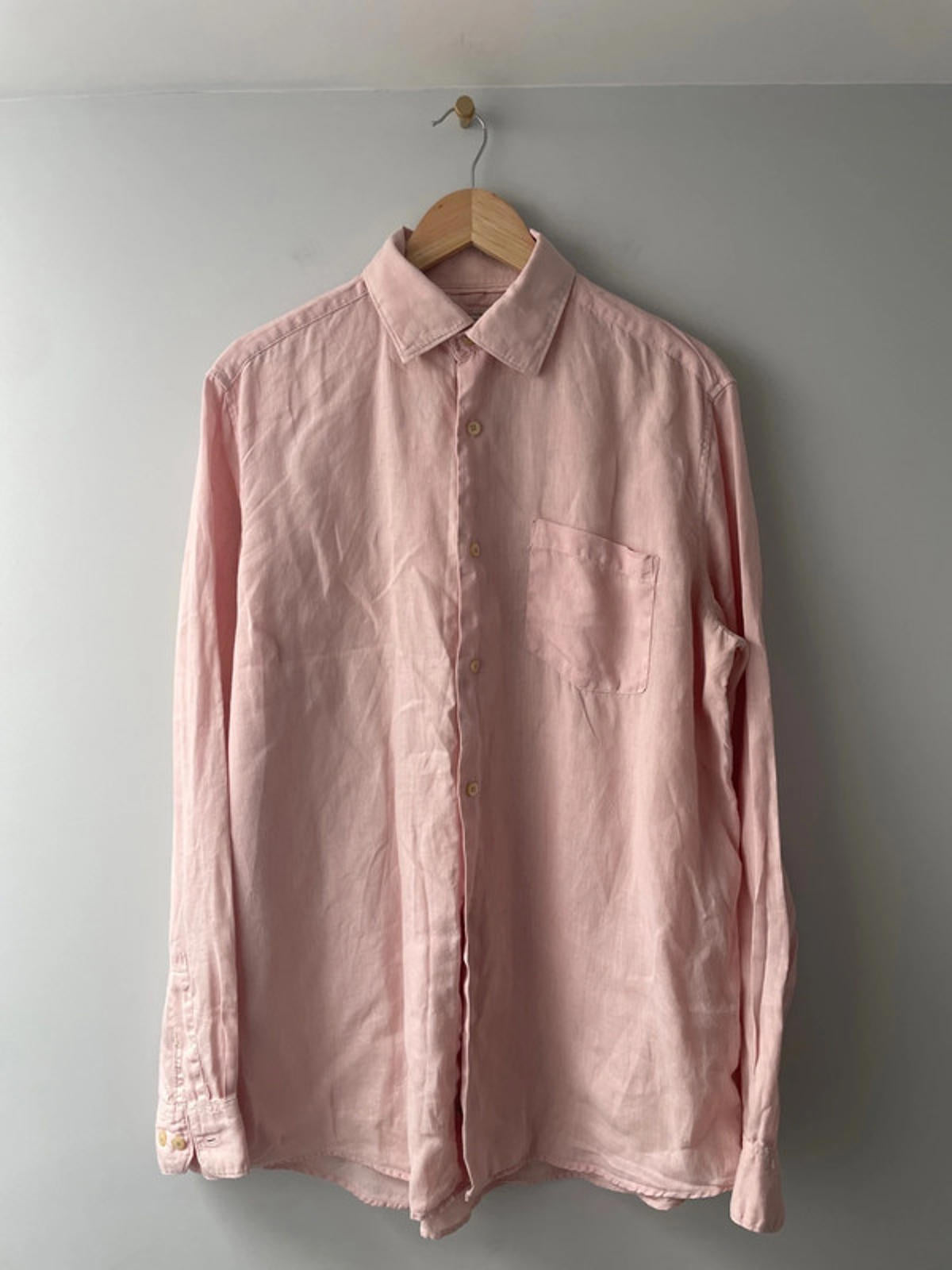 Men’s Banana Republic 100% Linen Long Sleeve Shirt - Large - 1916