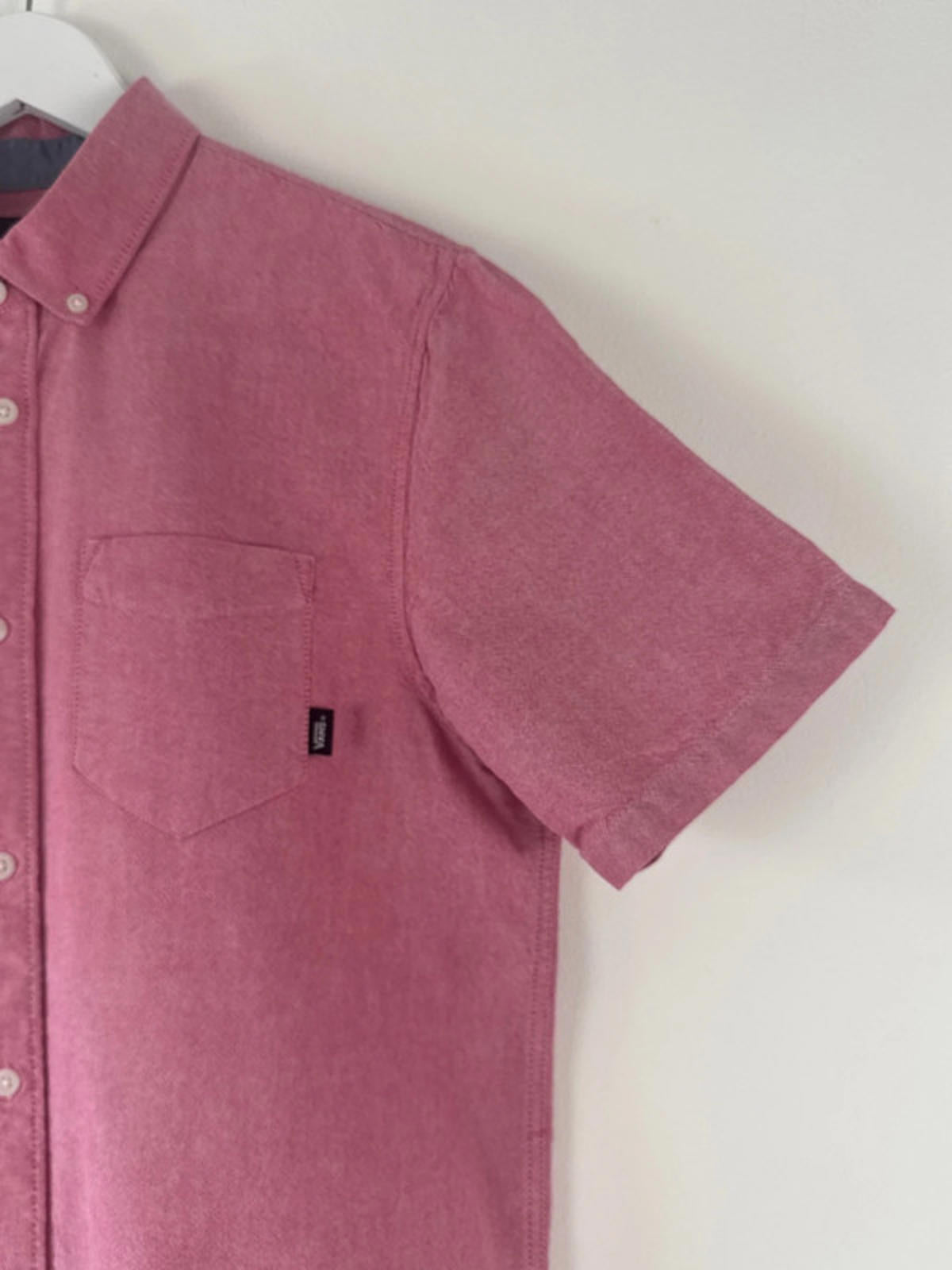 Men’s Vans Classic Fit Short Sleeve Chambray Shirt - Small -1367