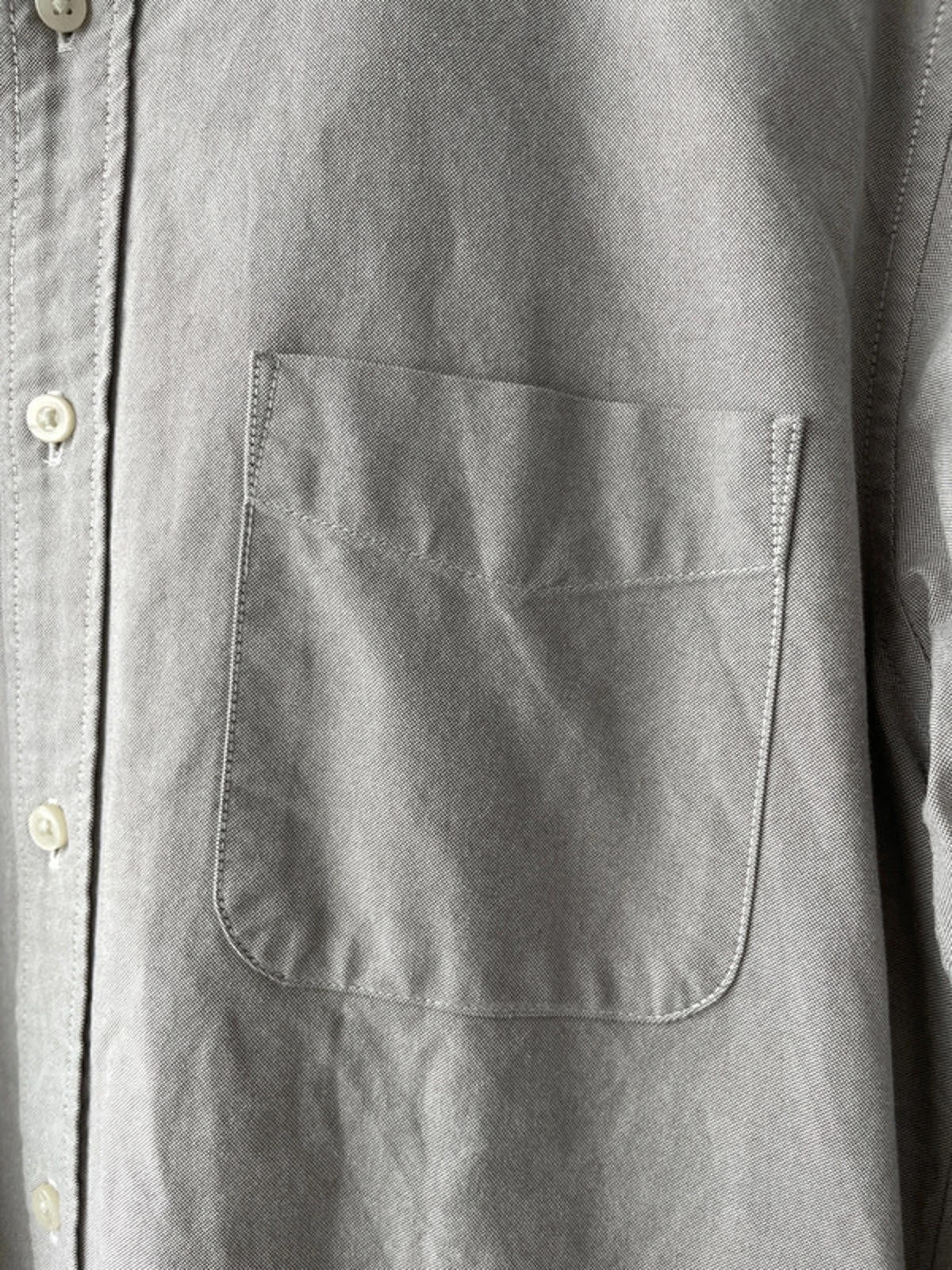 Men’s Uniqlo Slim Fit Long Sleeve Oxford Chambray Shirt Top - Medium - 1549