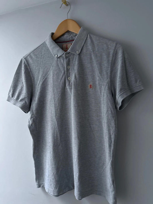 Men’s Baracuta classic polo top with button down collar - large - 0293