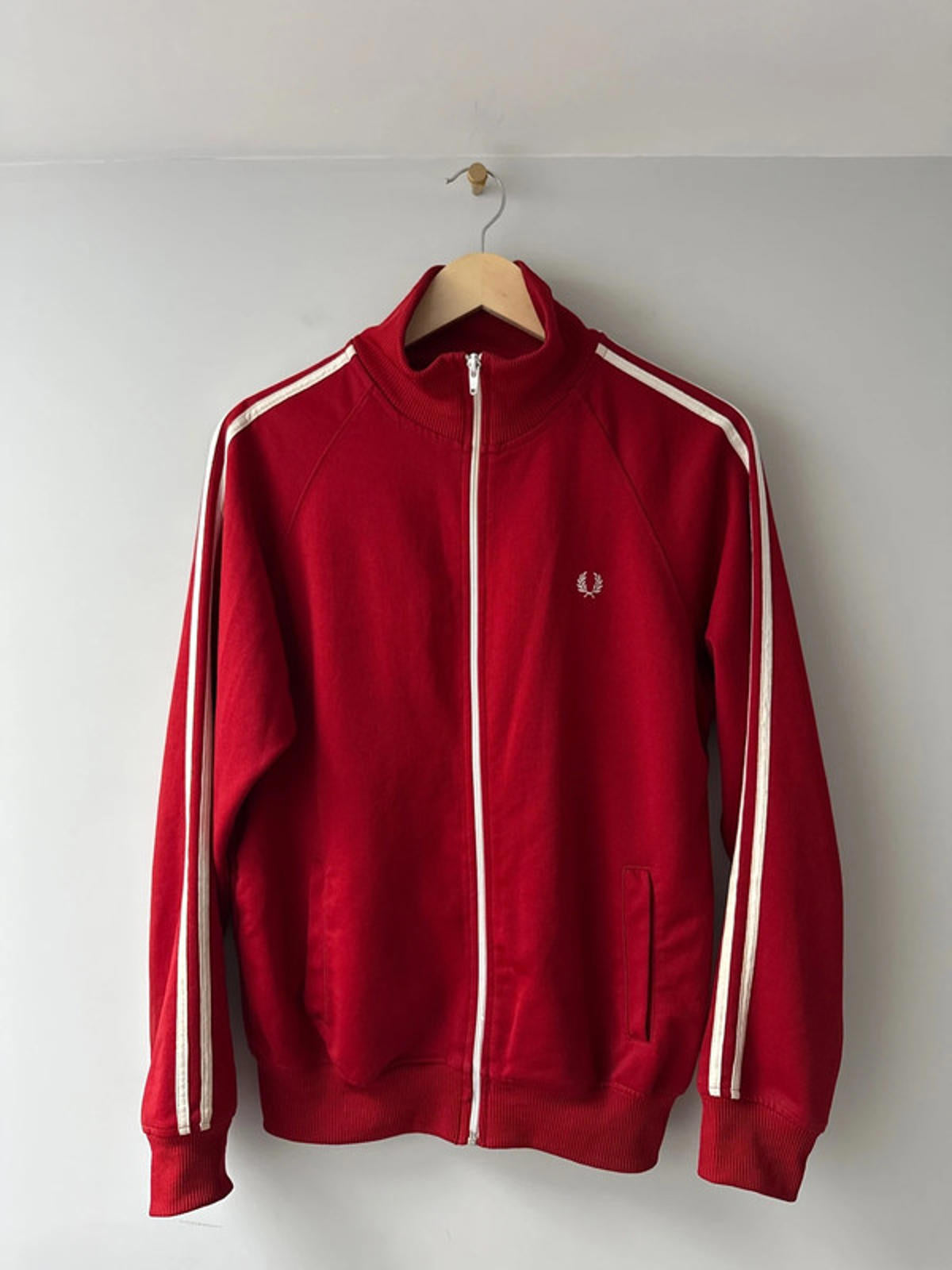 Men’s Fred Perry Zip Through Track Jacket Top - Medium - 1976