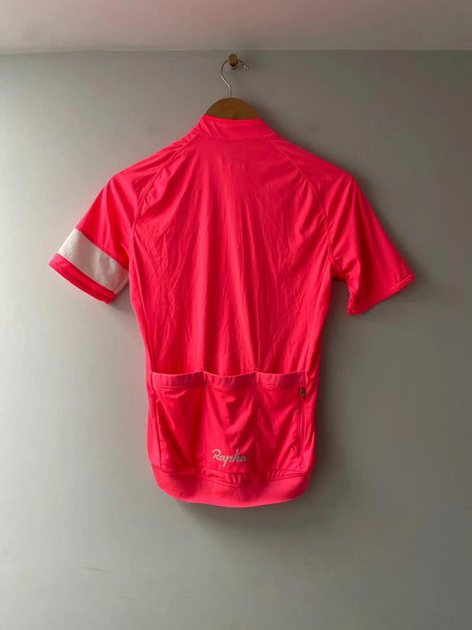 Men's Rapha Short Sleeve Core Cycling Jersey Top In Pink - Small - 2853