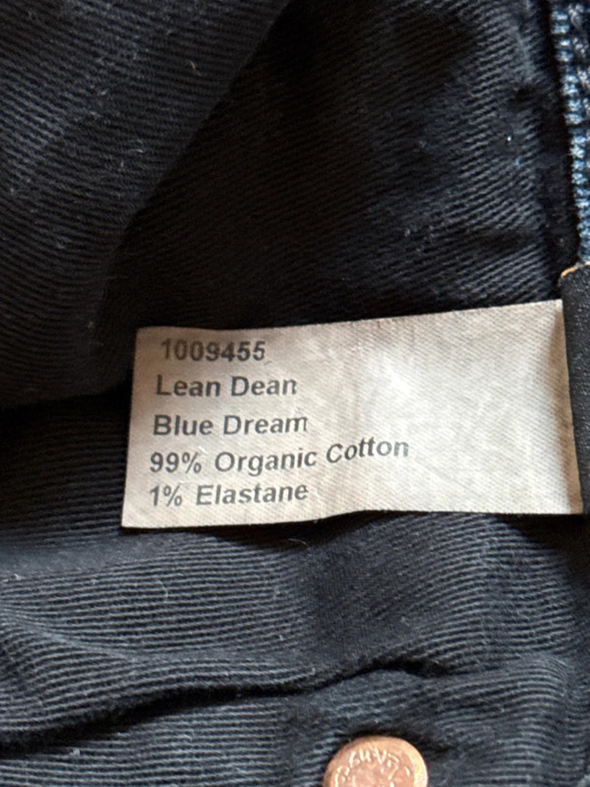 Men’s Nudie Lean Dean Slim Leg Jeans In Navy - W36/L34 - 0935