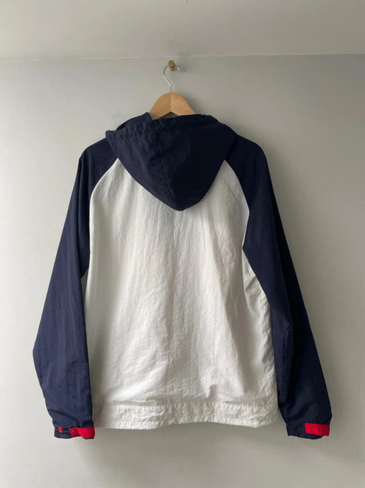 Men’s Fila Oversized Windbreaker 1/4 Zip Track Jacket In Navy - Small - 2089