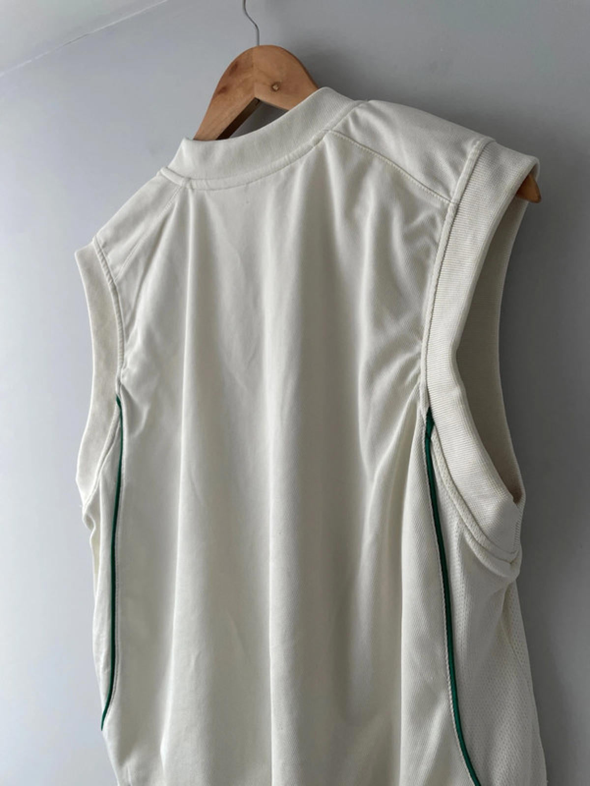 Men’s Slazenger Vintage Retro Cricket Tank Top Jumper In Cream - Medium - 2316