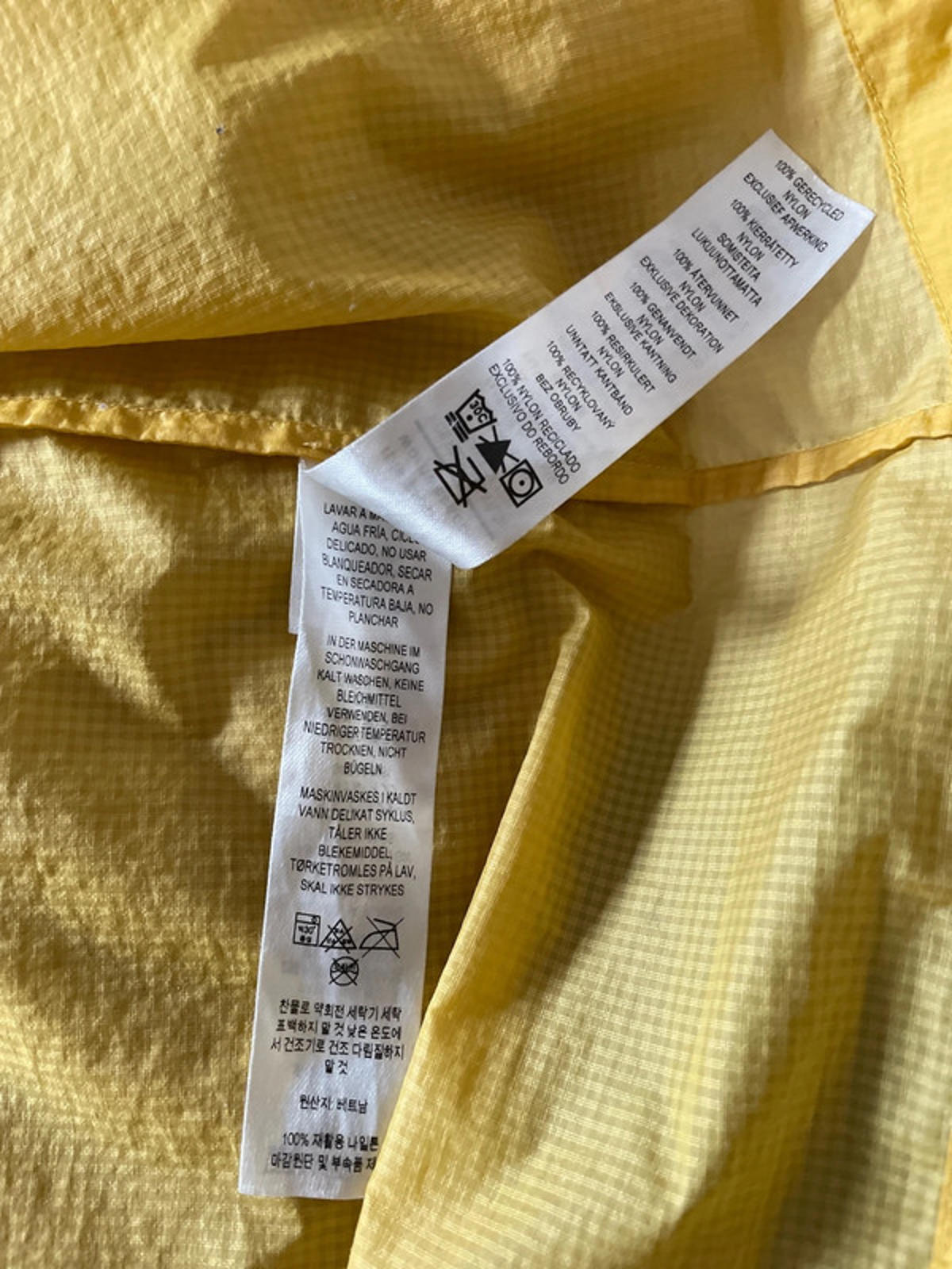 Men’s Patagonia Houdini 100% Recycled Nylon Ripstop Jacket In Yellow - Small - 2394