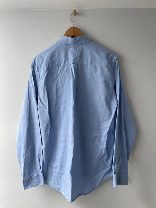 Men’s Pretty Green Oxford Chambray Shirt - Medium - 1759