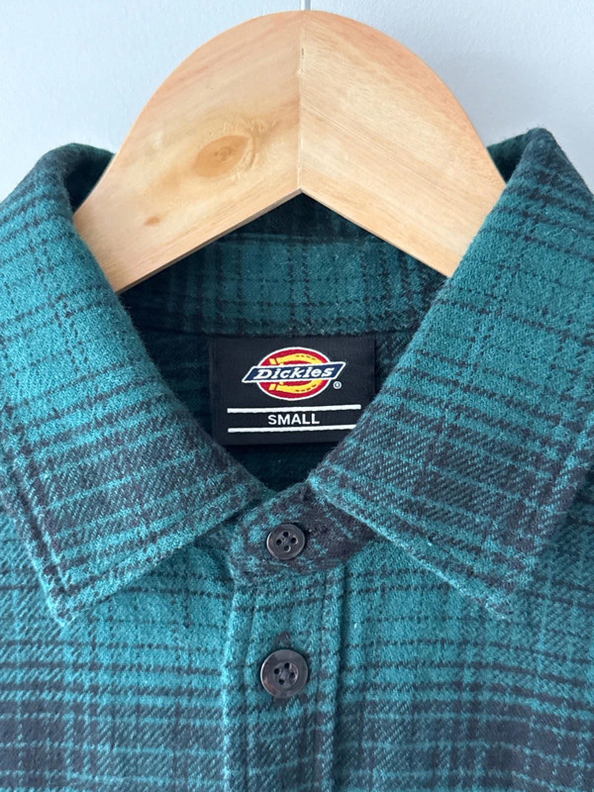 Men’s Dickies Heavyweight Brushed Cotton Check Shirt - Small - 1973
