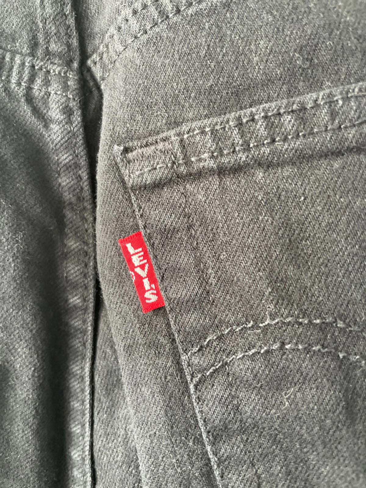 Women’s Levi’s Ribcage Straight Ankle High Waisted Fit Jeans In Black - W25/L31 -1844