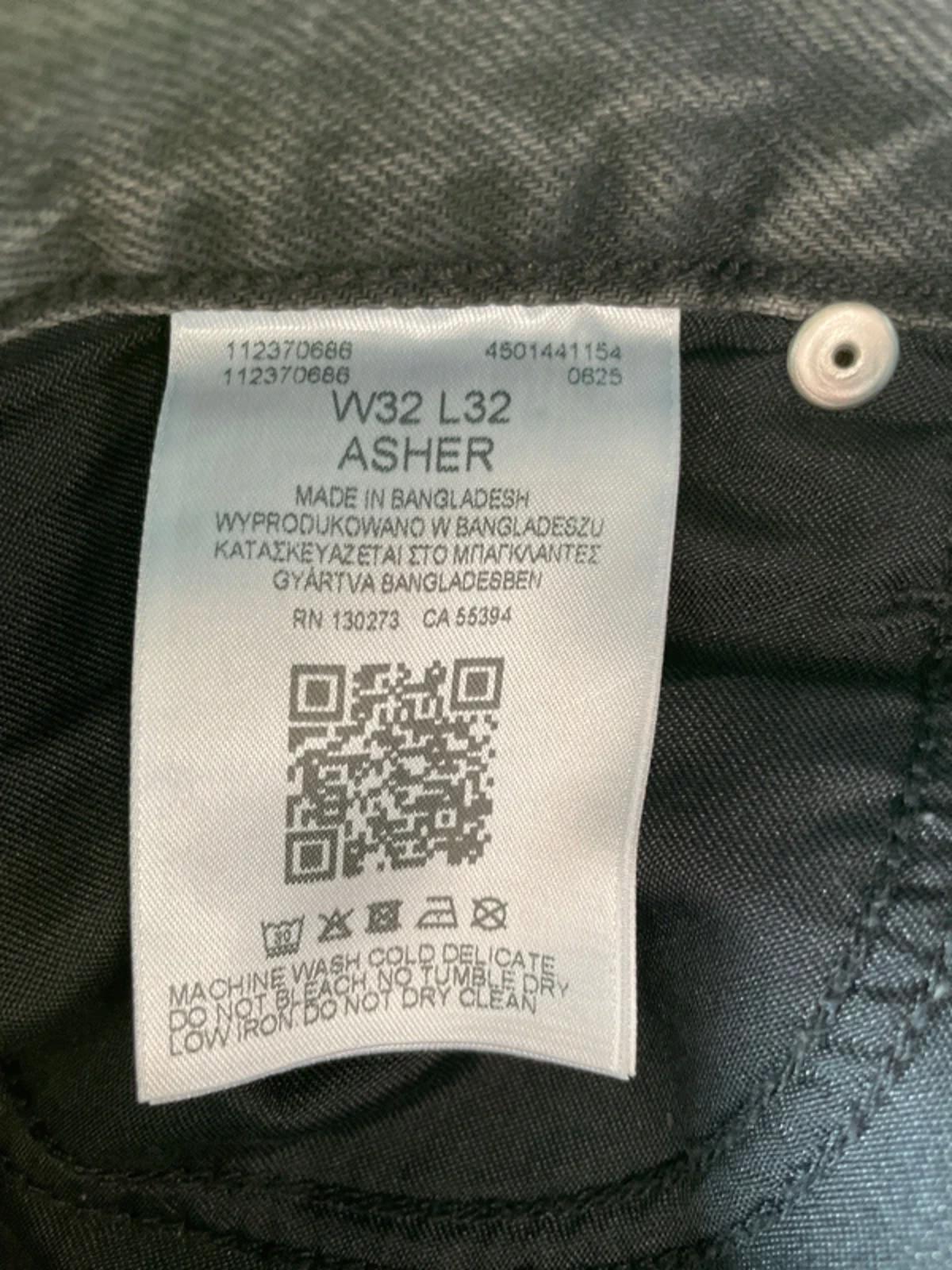 Men’s Lee Asher Relaxed Fit Jeans in Washed Black - W32/L32 -3079