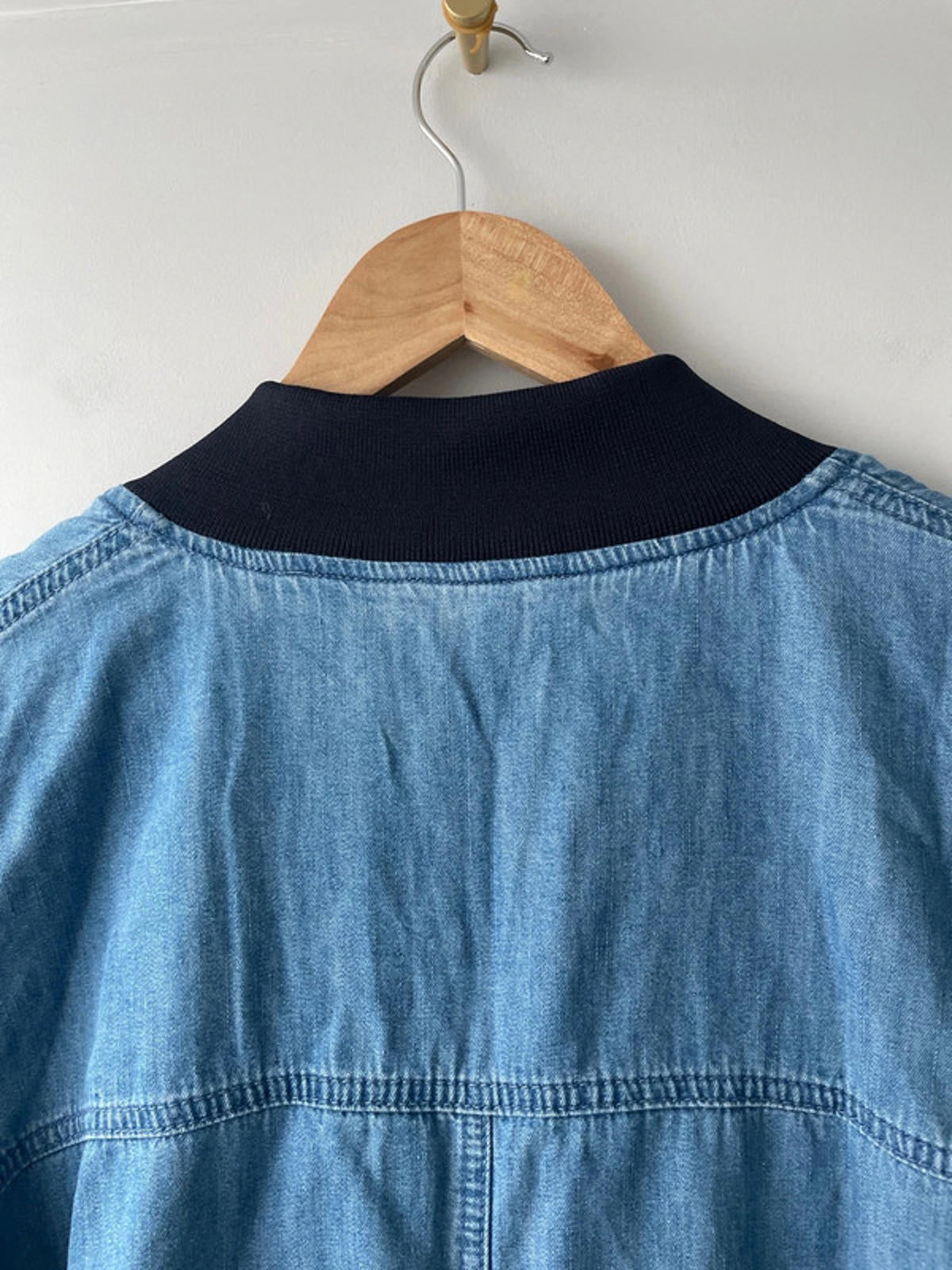 Men’s Levi’s Vintage Sky Blue Denim Bomber Jacket - Medium - 2035