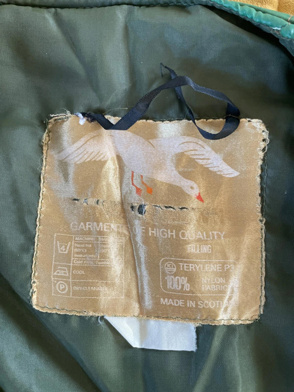 Women’s Slumberdown Vintage Quilted Goose Filled Gilet in Green- Small - 2669