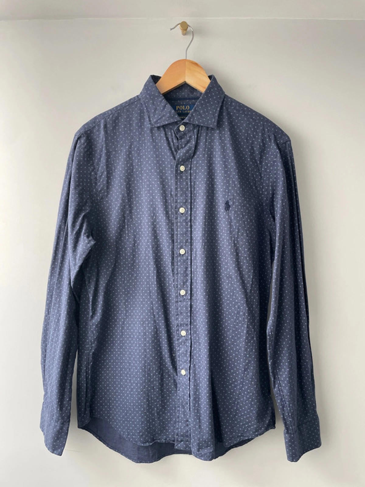 Men’s Ralph Lauren Premium Long Sleeve Slim Fit Shirt Top - Medium - 1545