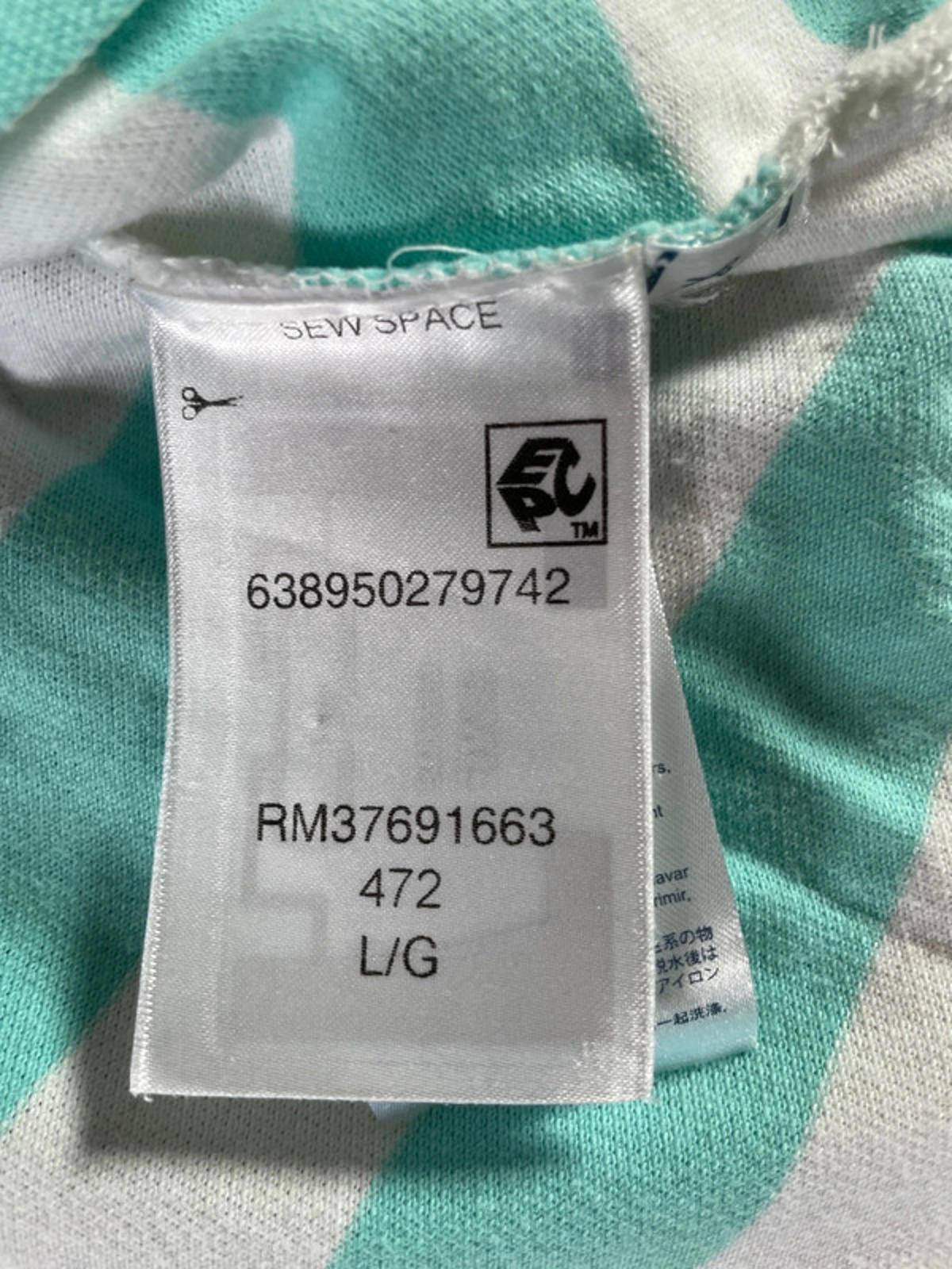 Womens Tommy Hilfiger Striped Polo Top - Large - 1596