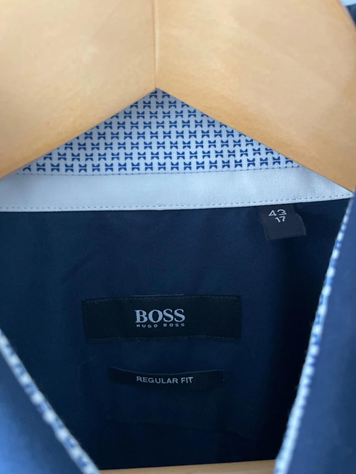 Men’s Hugo Boss Shirt In Regular Fit Long Sleeve - Large